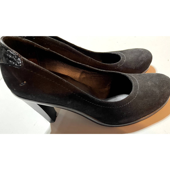 Donald Pliner Black‎ Suede High Heel Pump Size 8.5M - Picture 3 of 8